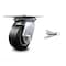 Service Caster 4 Inch Heavy Duty Rubber on Aluminum Caster with Roller Bearing and Swivel Lock SCC-35S420-RAR-BSL - alternate 1